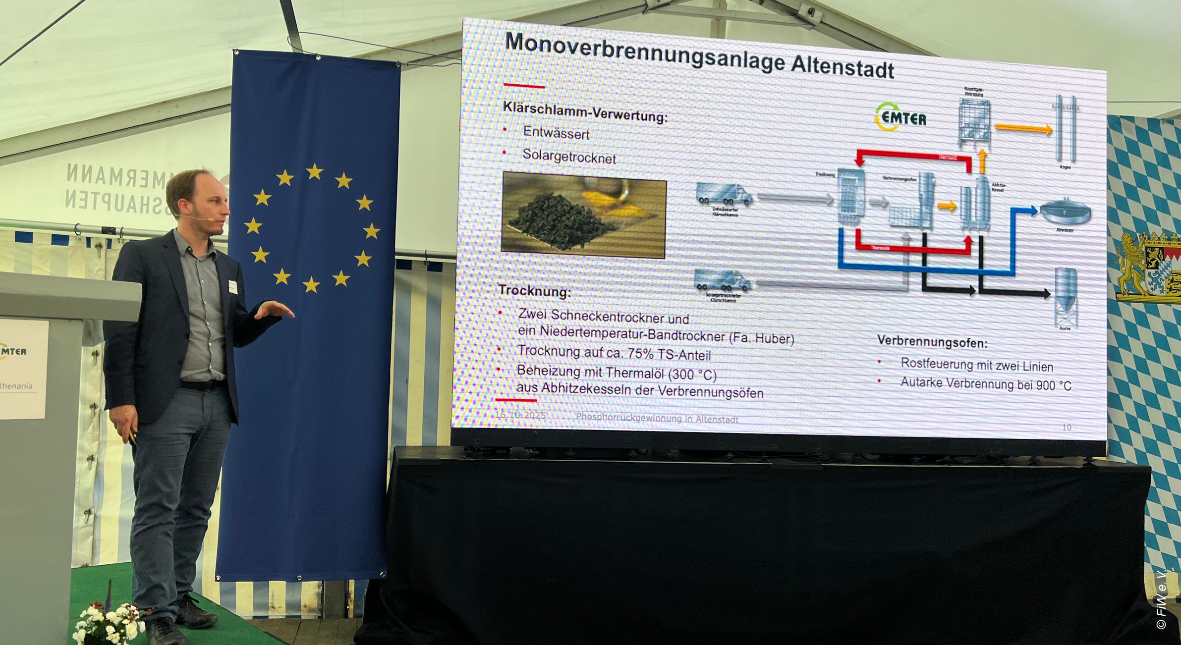 Hannes Herzel (BAM) explaining the technical background. © FiW e. V.